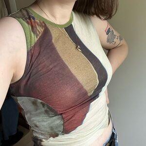 PALOMA WOOL OLIVINO TOP